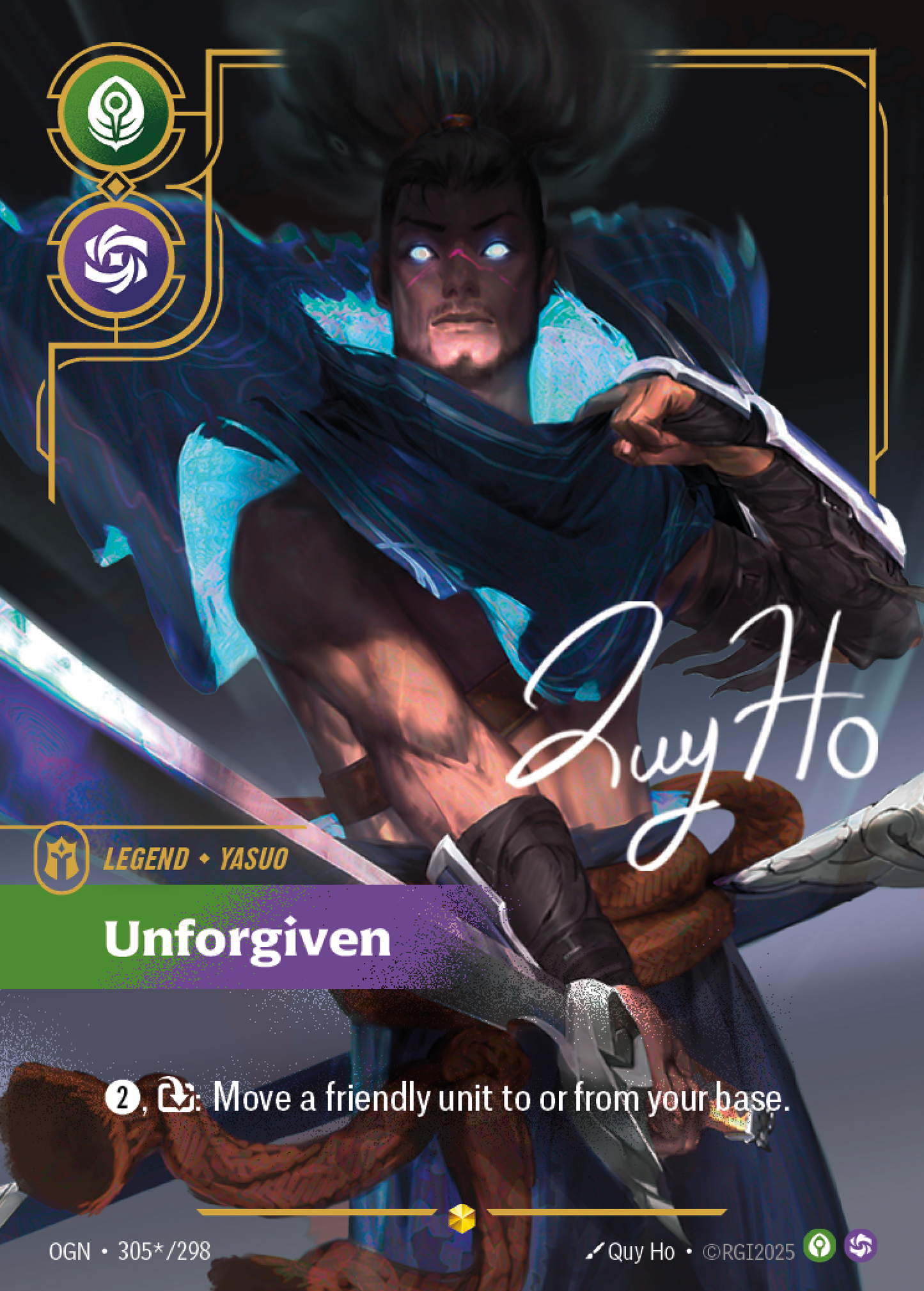 Unforgiven (Legend) (OGN-305*/298) (Showcase)