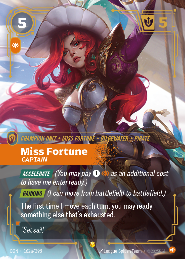 Miss Fortune, Captain (Champion Unit) (OGN-162a/298) (Showcase)