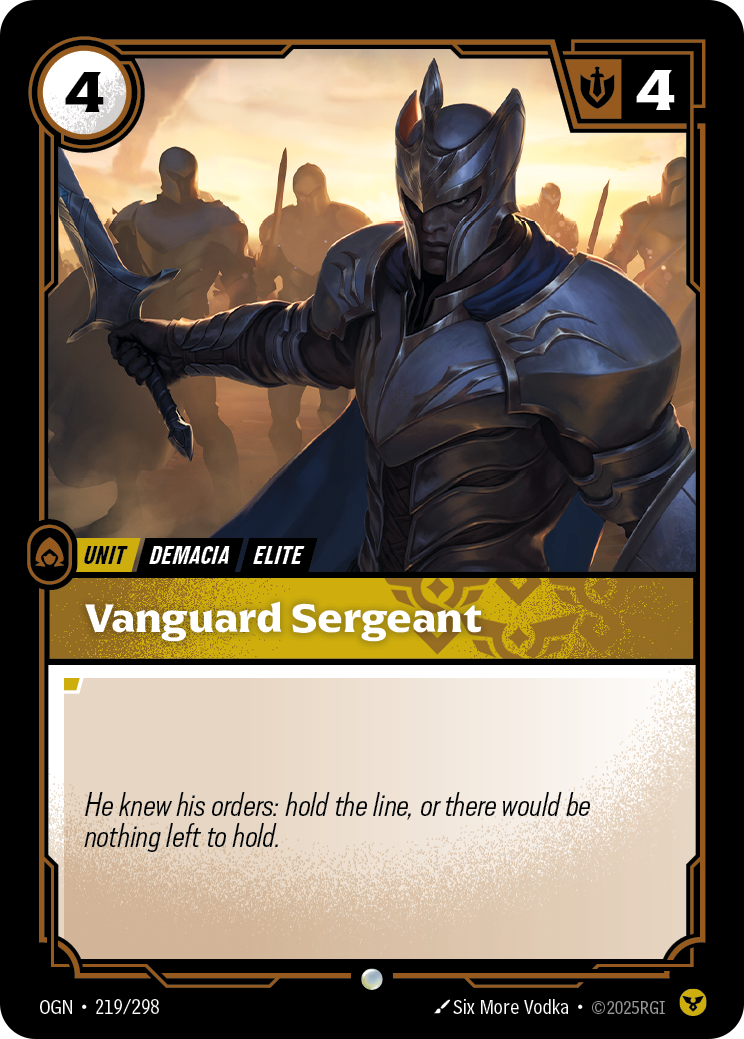 Vanguard Sergeant (Unit) (OGN-219/298) (Common)