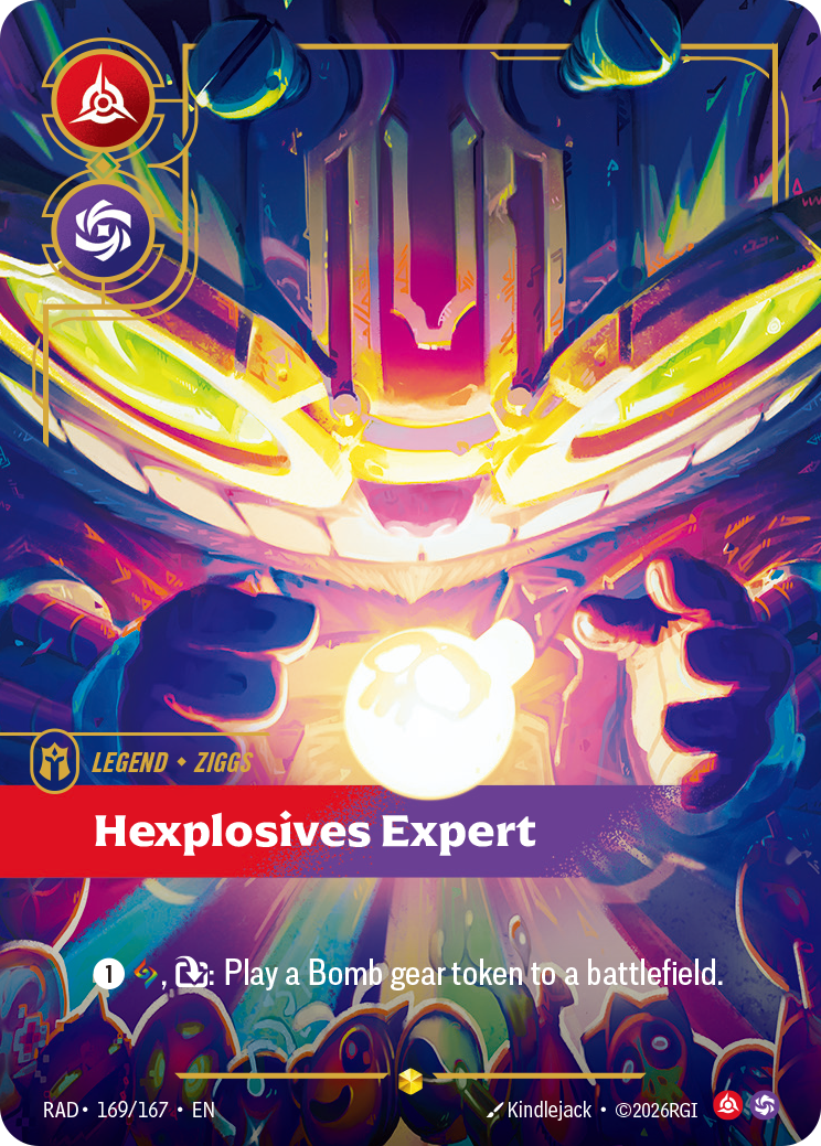 Hexplosives Expert (Legend) (RAD-169/167) (Showcase) (Alternate Art - Overnumbered)