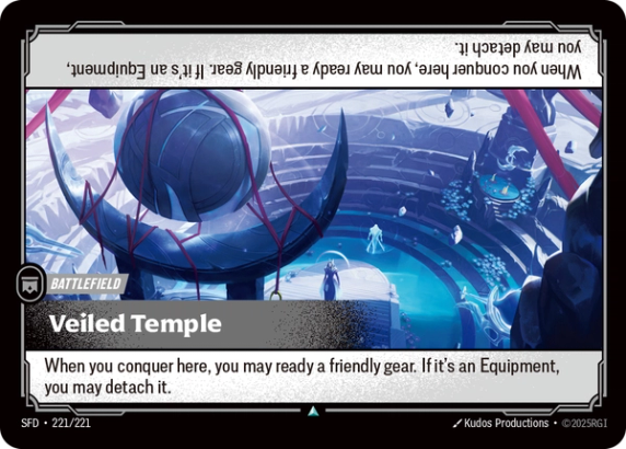 Veiled Temple (Battlefield) (SFD-221/221) (UnCommon)