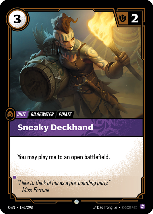 Sneaky Deckhand (Unit) (OGN-176/298) (Common)