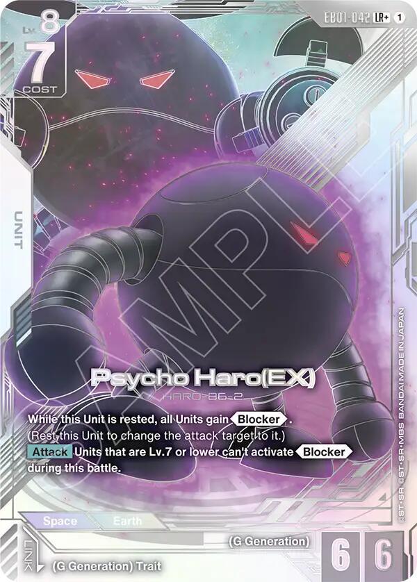 Psycho Haro (EX) (Unit) (EB01-042) (LR+) (Alternate Art)