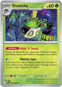 Sinistcha (Stage 1 Pokémon) (PBL-006/084) (Uncommon)