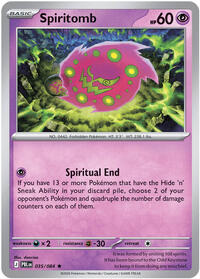 Spiritomb (Basic Pokémon) (PBL-035/084) (Rare)