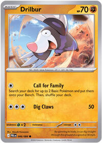 Drilbur (Basic Pokémon) (PBL-046/084) (Common)