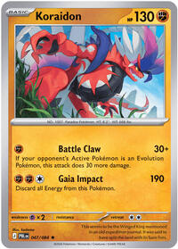 Koraidon (Basic Pokémon) (PBL-047/084) (Rare)