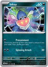 Inkay (Basic Pokémon) (PBL-051/084) (Common)