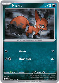 Nickit (Basic Pokémon) (PBL-053/084) (Common)