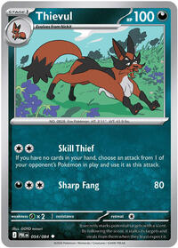 Thievul (Stage 1 Pokémon) (PBL-054/084) (Uncommon)