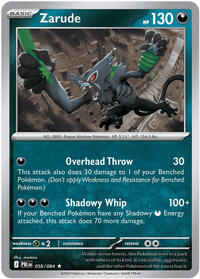 Zarude (Basic Pokémon) (PBL-056/084) (Rare)