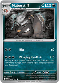 Mabosstiff (Stage 1 Pokémon) (PBL-058/084) (Common)