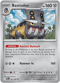 Bastiodon (Stage 2 Pokémon) (PBL-062/084) (Rare)