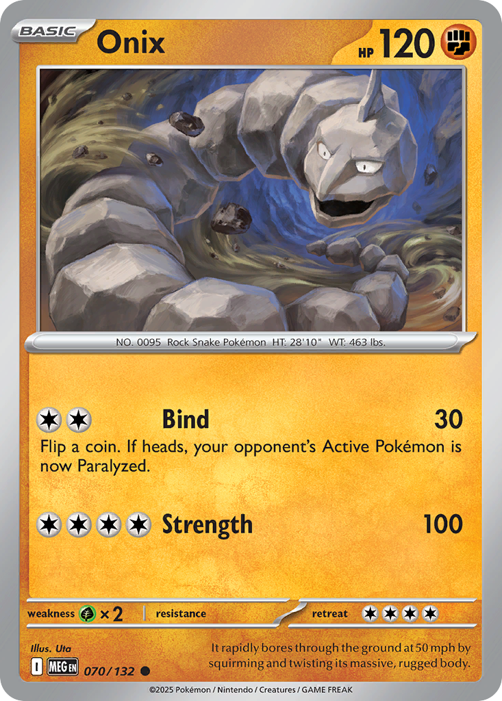 Onix (Basic Pokémon) (MEG-070/132) (Common)