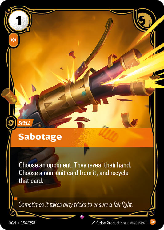 Sabotage (Spell) (OGN-156/298) (Rare)