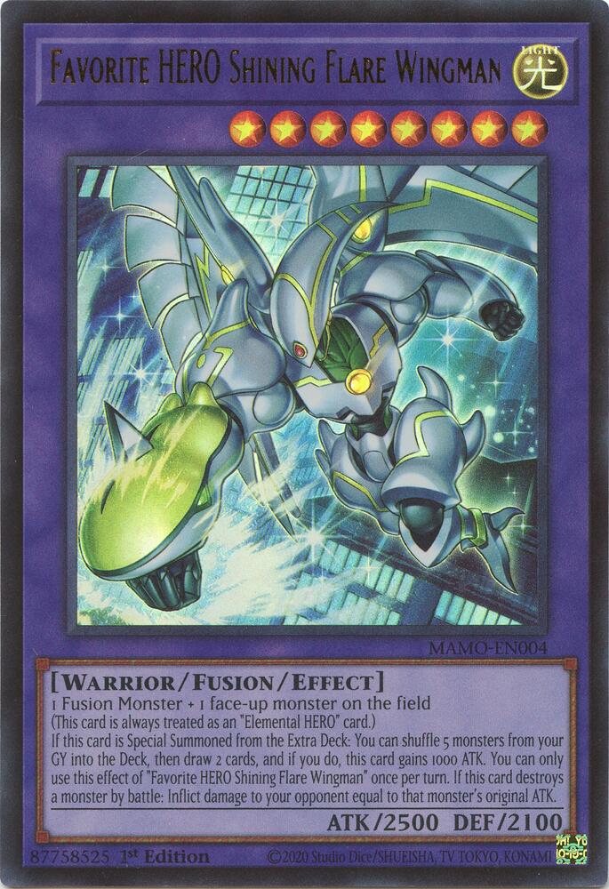 Favorite HERO Shining Flare Wingman (Monster) (MAMO-EN004)