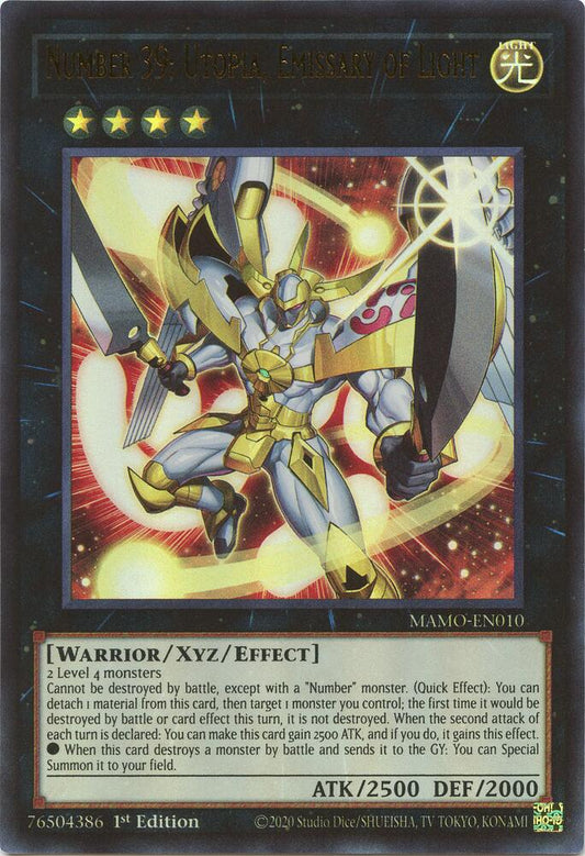 Number 39: Utopia, Emissary of Light (Monster) (MAMO-EN010)