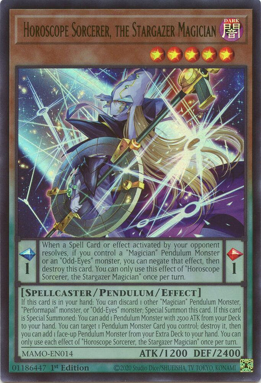Horoscope Sorcerer, the Stargazer Magician (Monster) (MAMO-EN014)