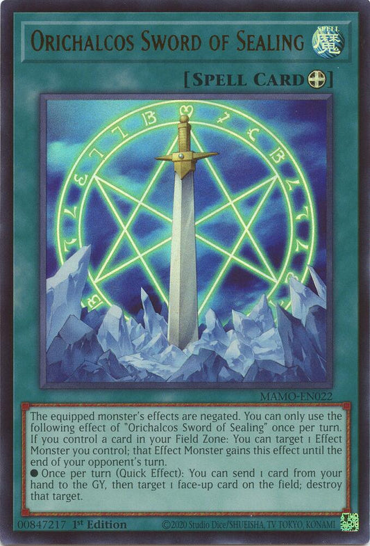 Orichalcos Sword of Sealing (Spell) (MAMO-EN022)