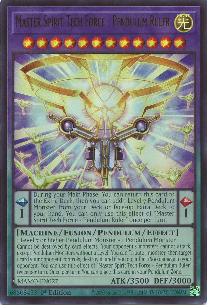 Master Spirit Tech Force - Pendulum Ruler (Monster) (MAMO-EN027)