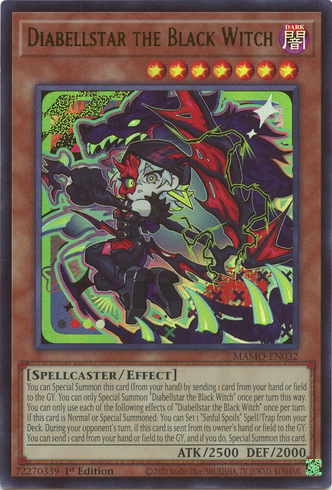 Diabellstar the Black Witch (Monster) (MAMO-EN032)
