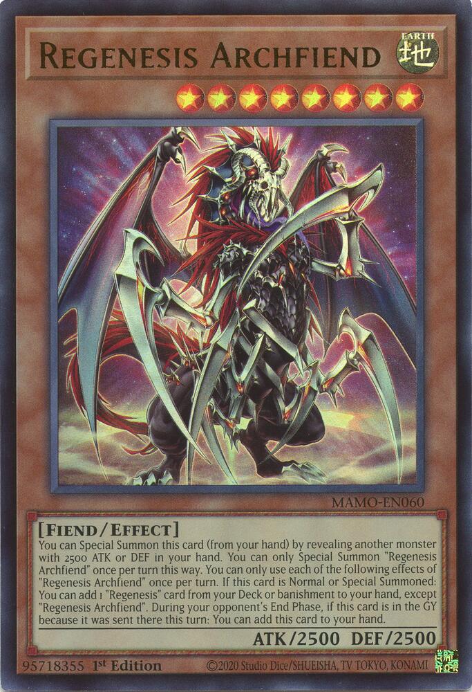 Regenesis Archfiend (Monster) (MAMO-EN060)