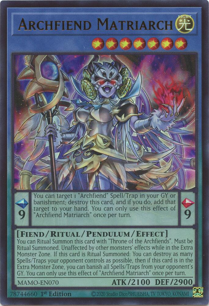 Archfiend Matriarch (Monster) (MAMO-EN070)