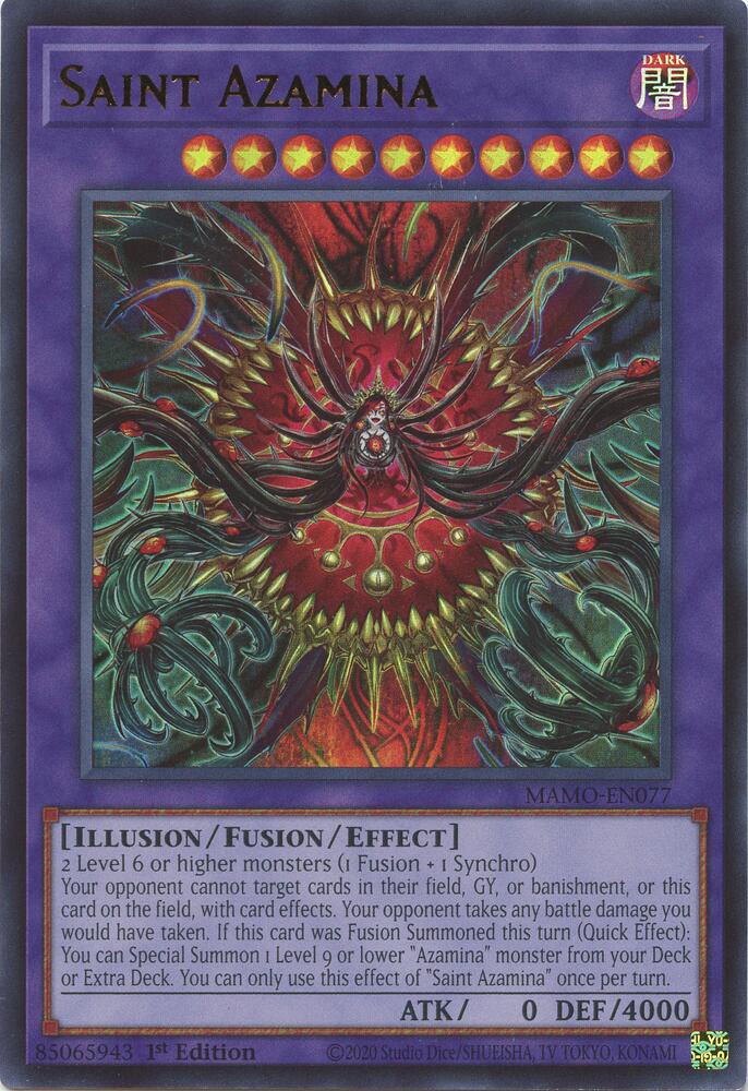 Saint Azamina (Monster) (MAMO-EN077)