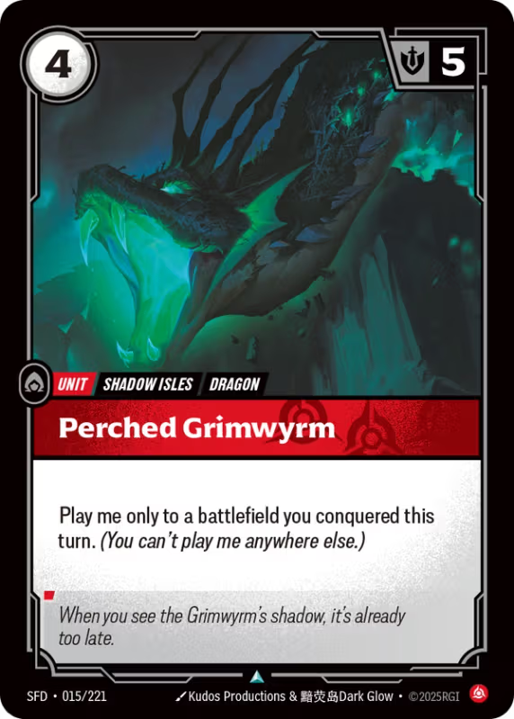 Perched Grimwyrm (Unit) (SFD-015/221) (UnCommon)