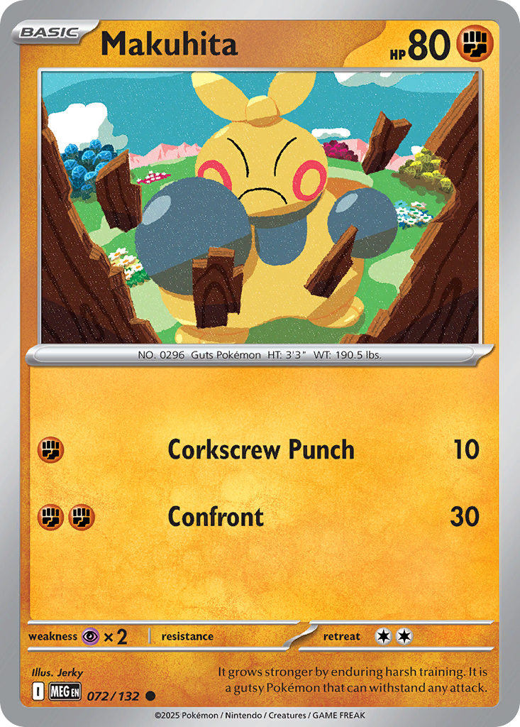 Makuhita (Basic Pokémon) (MEG-072/132) (Common)