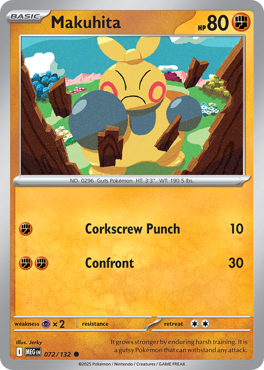 Makuhita (Basic Pokémon) (MEG-072/132) (Common)