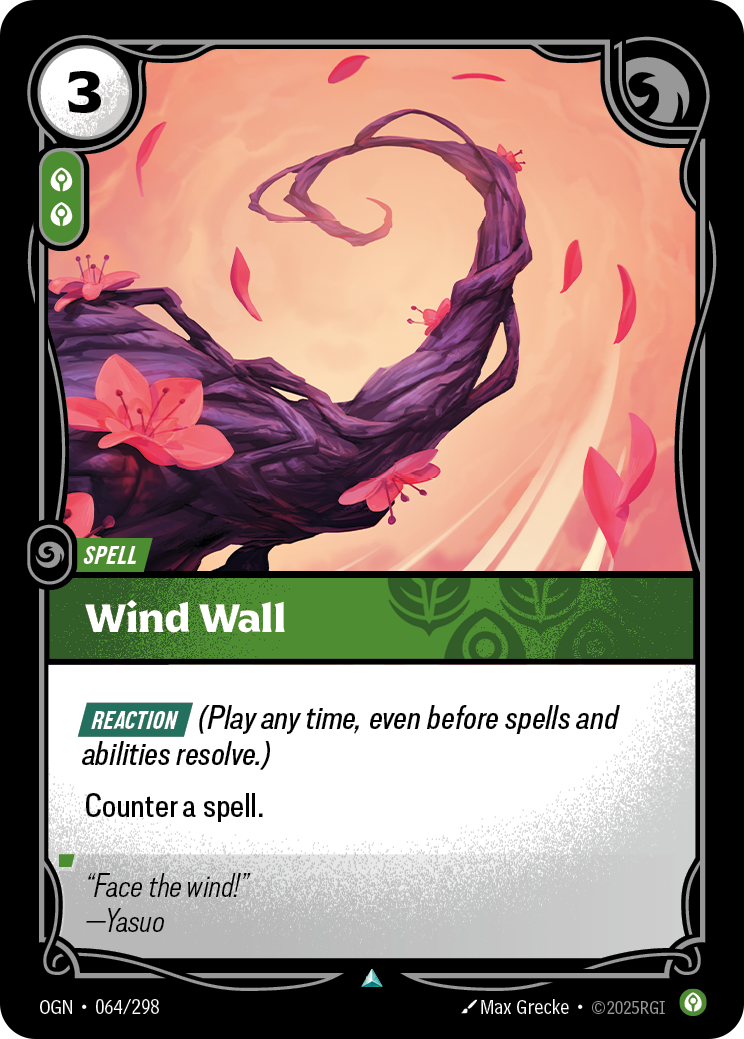 Wind Wall (Spell) (OGN-064/298) (Uncommon)