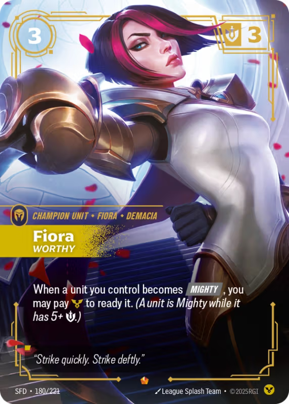 Fiora, Worthy (Champion Unit) (SFD-180/221) (Epic)