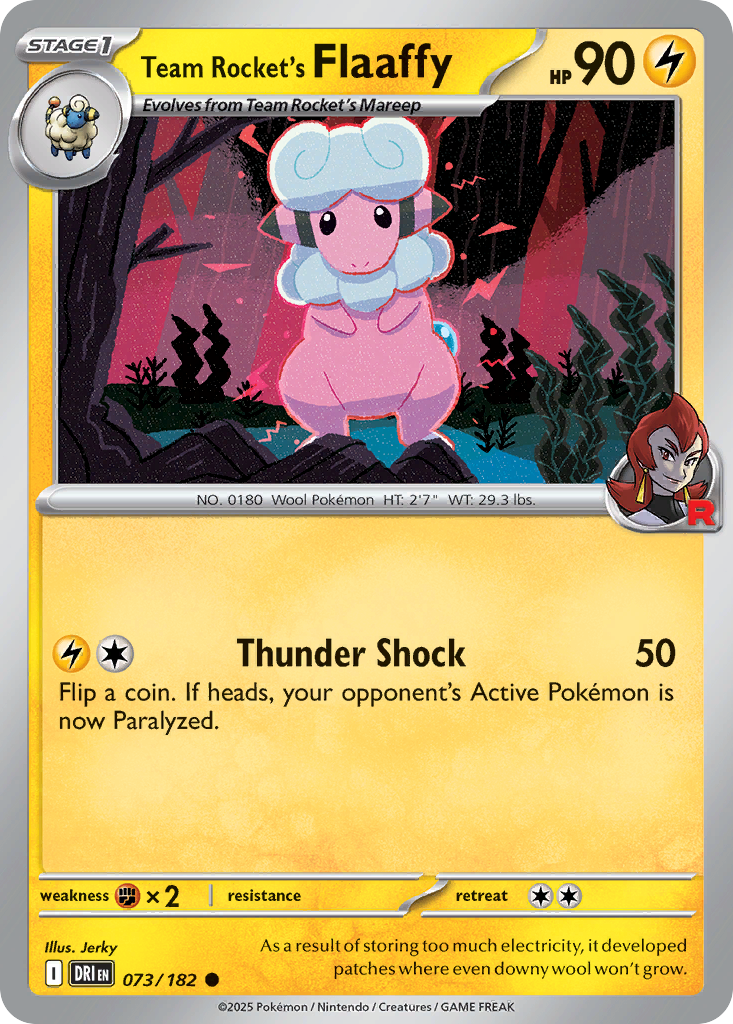 Team Rocket's Flaaffy (Stage 1 Pokémon) (DRI-073/182) (Common)