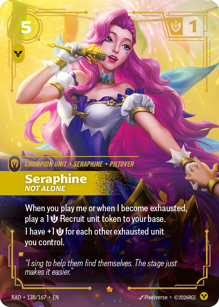Seraphine, Not Alone (Unit) (RAD-138/167) (Epic)
