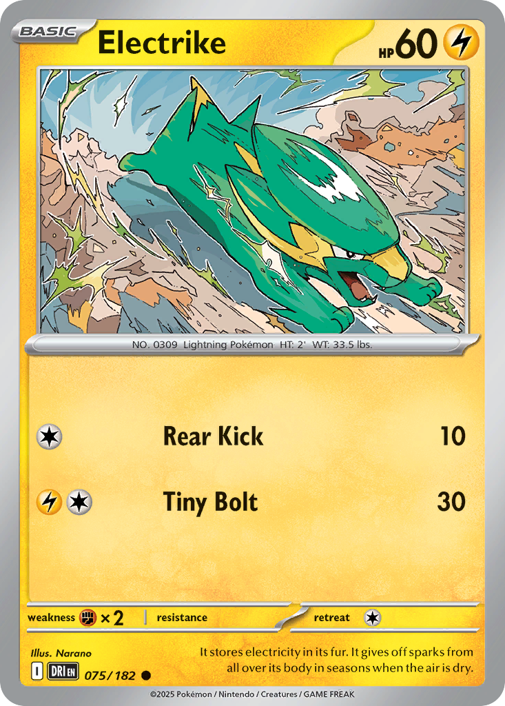 Electrike (Basic Pokémon) (DRI-075/182) (Common)