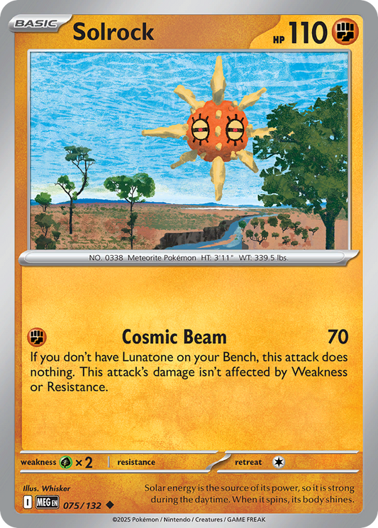 Solrock (Basic Pokémon) (MEG-075/132) (Uncommon)