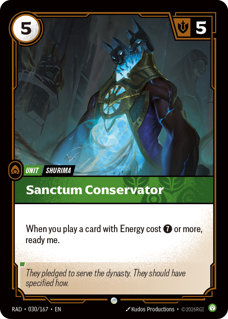 Sanctum Conservator (Unit) (RAD-030/167) (Common)