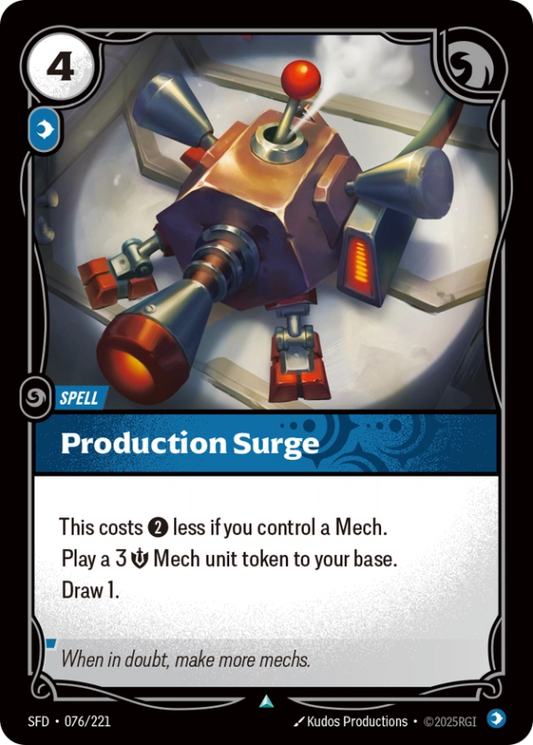 Production Surge (Spell) (SFD-076/221) (UnCommon)