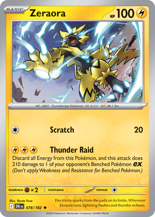 Zeraora (Basic Pokémon) (DRI-078/182) (Rare)