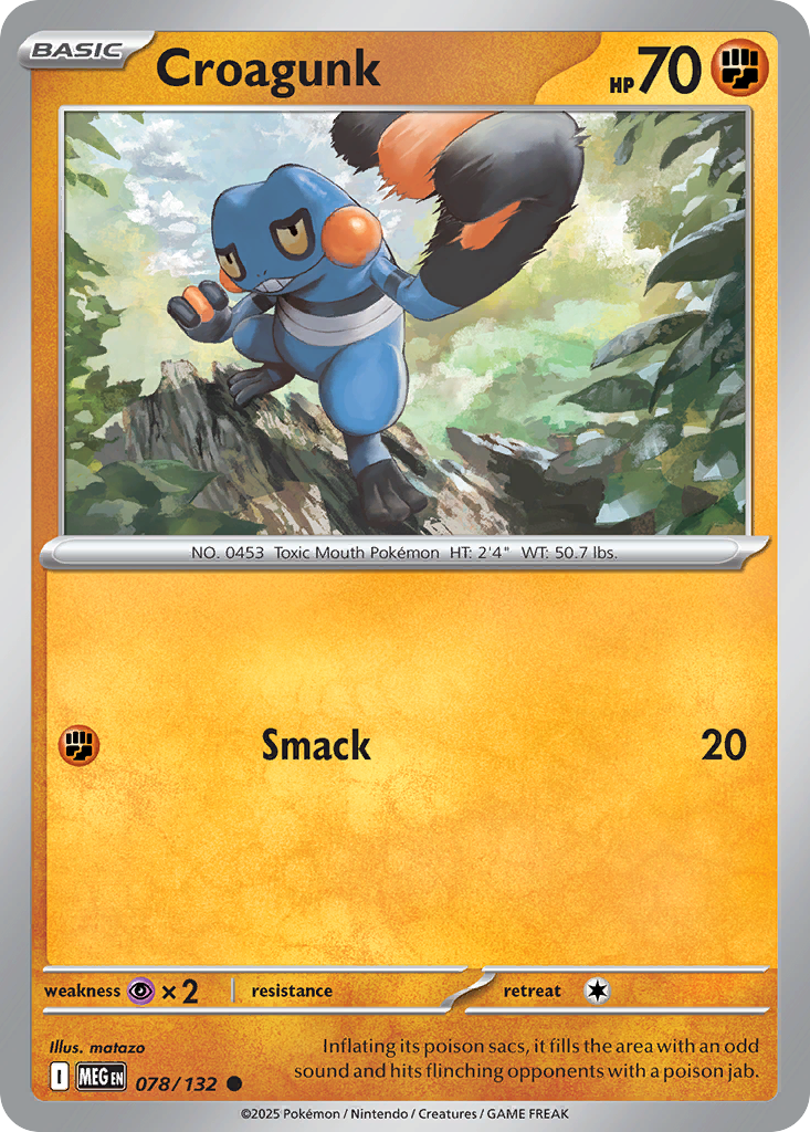 Croagunk (Basic Pokémon) (MEG-078/132) (Common)