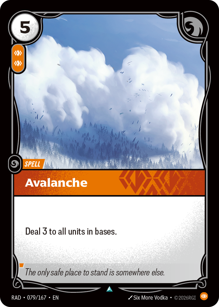 Avalanche (Spell) (RAD-079/167) (Uncommon)