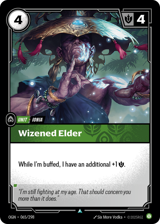 Wizened Elder (Unit) (OGN-065/298) (Uncommon)