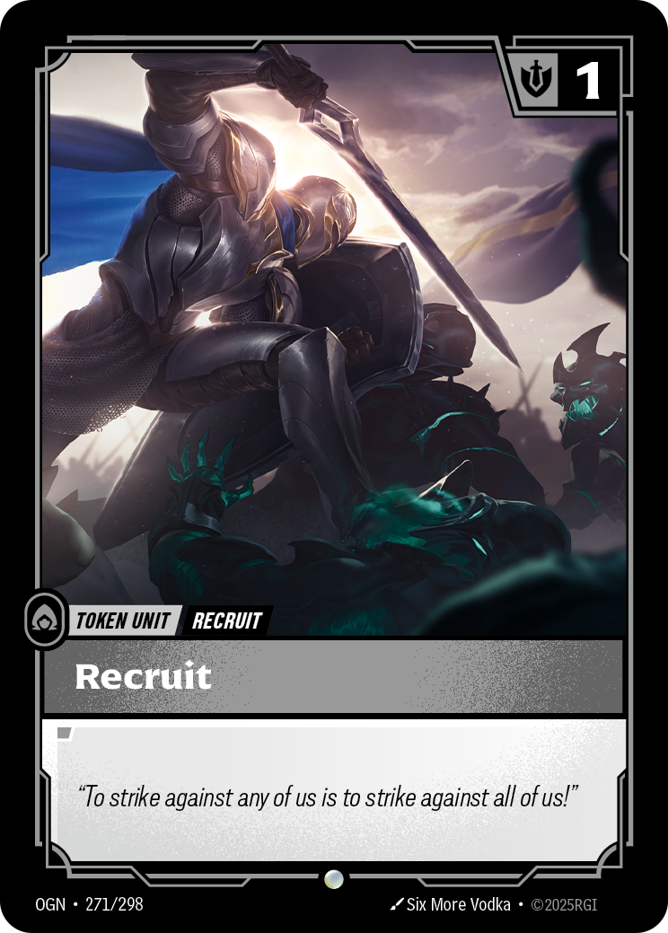 Recruit (DE) (Token Unit) (OGN-271/298) (Common)