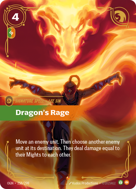 Dragon's Rage (Signature Spell) (OGN-258/298) (Epic)
