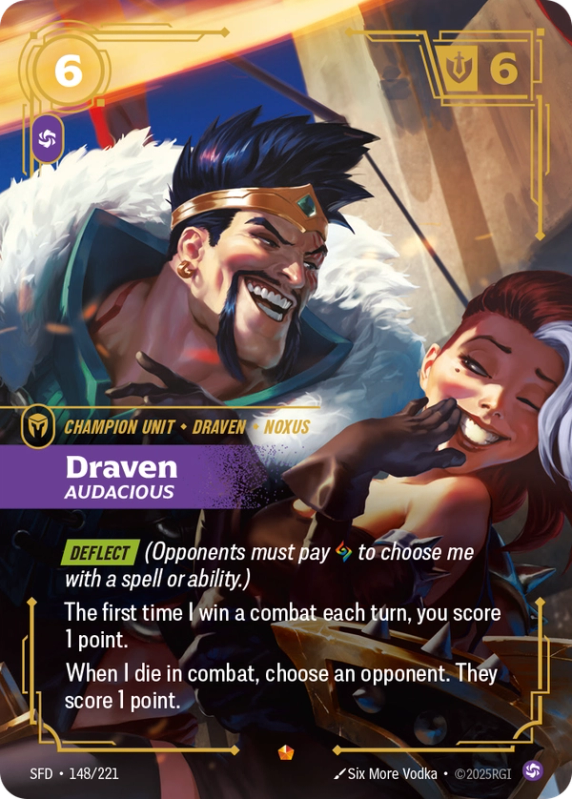 Draven, Audacious (Champion Unit) (SFD-148/221) (Epic)