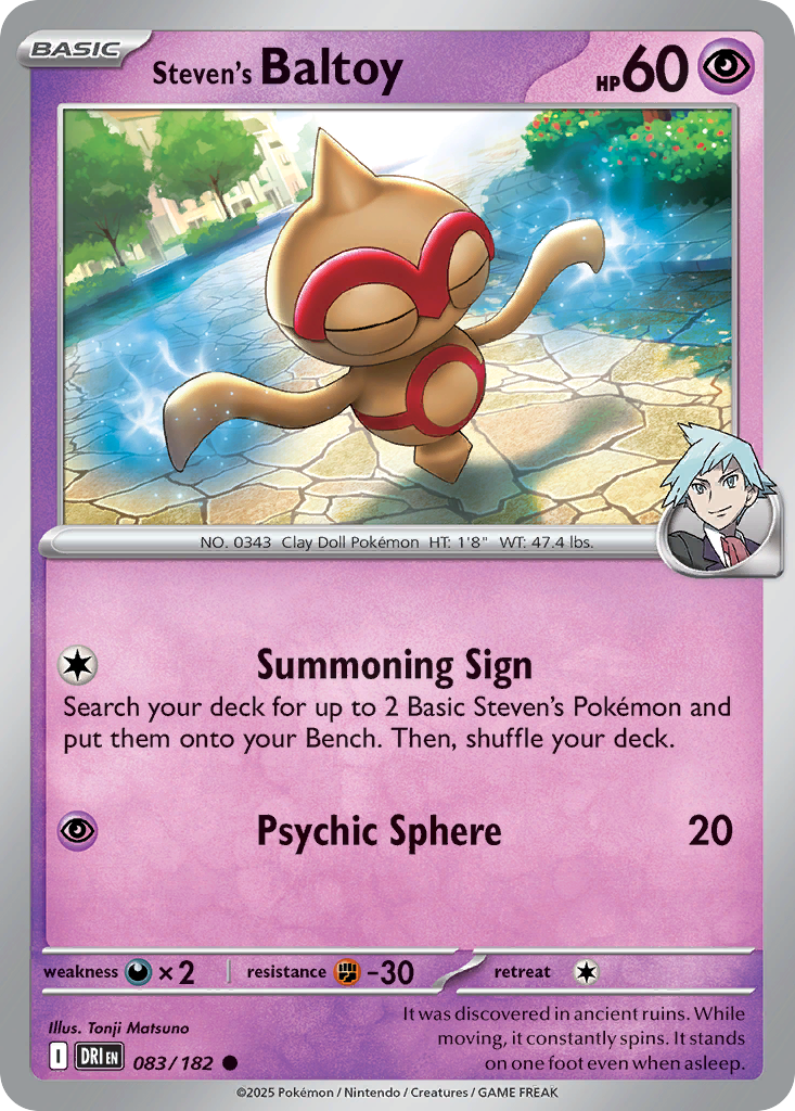 Steven's Baltoy (Basic Pokémon) (DRI-083/182) (Common)