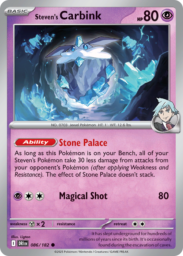 Steven's Carbink (Basic Pokémon) (DRI-086/182) (Common)