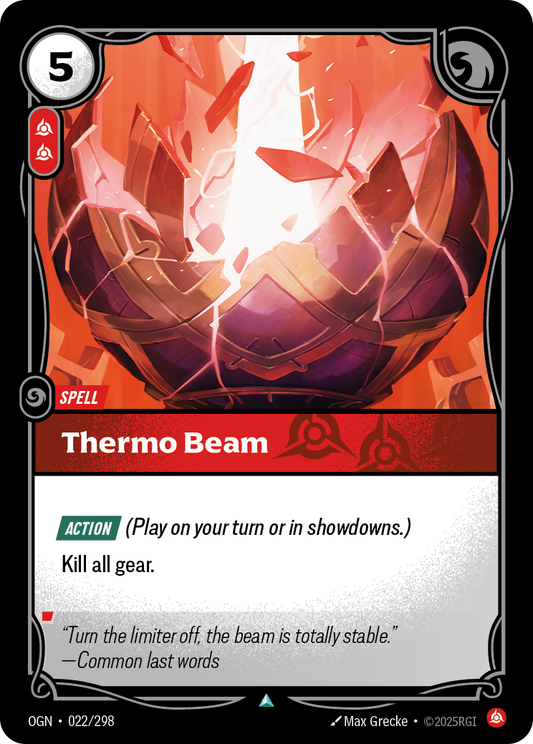 Thermo Beam (Spell) (OGN-022/298) (Uncommon)