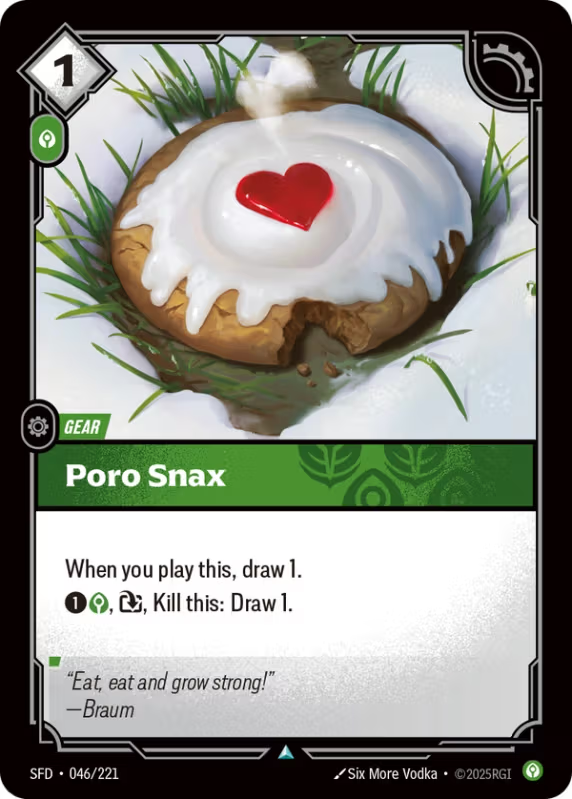 Poro Snax (Gear) (SFD-046/221) (UnCommon)